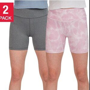 NWT Tuff Athletics Youth Girls 2-pack Bike Shorts L(14/16)